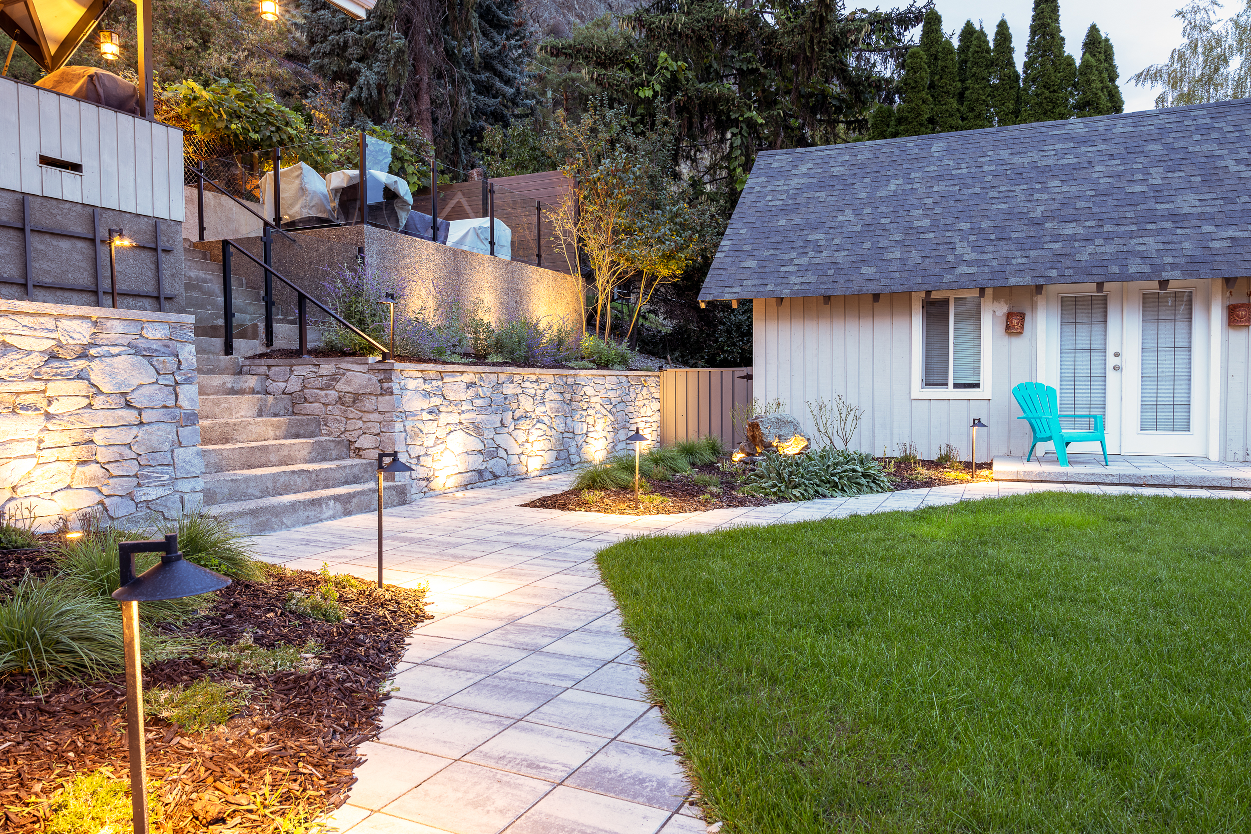Custom Hardscaping Installation 2