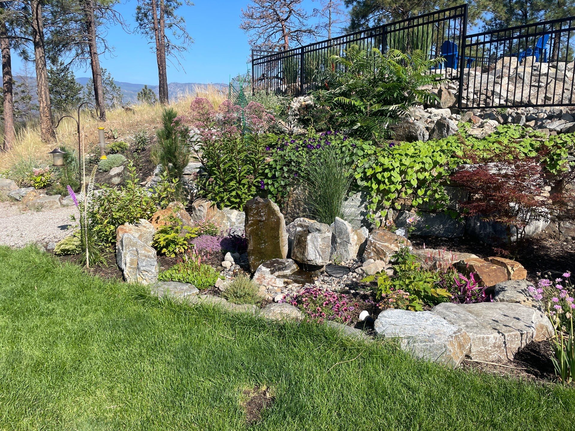 Cascading Hillside Rock Water Feature